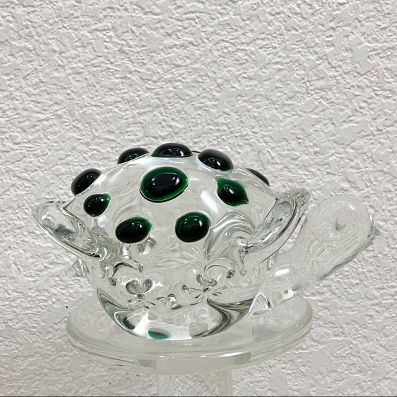 Vintage Mid Century Modern Murano Glass Tortoise Turtle Paperweight - Picture 13 of 16